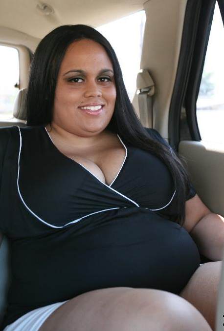 Christy Minx brunette BBW huge tits gas station hunt